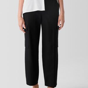 Eileen Fisher washable stretch crepe cargo pants, size Small